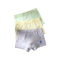 Q21 B9009 男童平角内裤 3条装 岩石灰+抹茶绿+蛋奶黄 160cm