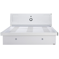 QuanU 全友 106905 现代简约板式床 150*200cm 高箱款