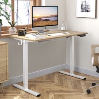 FitStand FE2 电动升降桌 白色+原木色 1.6*0.8m