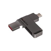 Lenovo 联想 MU90 USB 3.2 U盘 深空灰 64GB USB/Type-C双口
