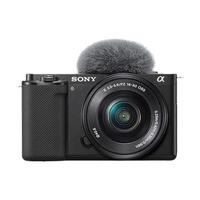 SONY 索尼 ZV-E10 APS-C画幅 微单相机 黑色 E PZ 16-50mm F3.5 OSS 变焦镜头+E 10-18mm F4.0 OSS 广角变焦镜头 双头套机