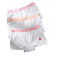 Q21 B9009 女童平角内裤 3条装 白色 140cm