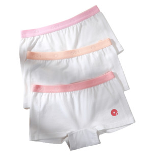 Q21 B9009 女童平角内裤 3条装 白色 140cm