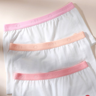 Q21 B9009 女童平角内裤 3条装 白色 140cm