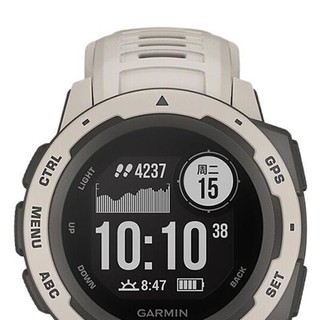 GARMIN 佳明 Instinct本能系列 智能运动手表 冻原白 45mm