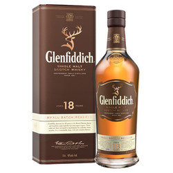 Glenfiddich 格兰菲迪 18年 单一麦芽威士忌 40%vol 700ml 苏格兰原装进口威士忌
