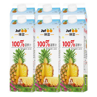 jufoo 臻富 纯果汁 菠萝汁1kg*6大瓶整箱 健康不加糖好喝营养饮品饮料