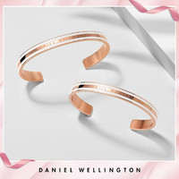 Daniel Wellington 爆款|DW 高雅珠光白质感玫瑰金/银撞色手镯手环女男