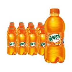 MIRINARA 美年达 橙味碳酸饮料汽水饮品PET300ml*6瓶百事可乐出品迷你瓶装