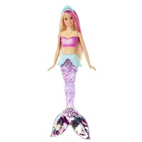 PLUS会员：Barbie 芭比 童话世界系列 GFL82 芭比之美人鱼娃娃 带声光电