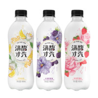 满馥才汽 苏打气泡水风味饮料组合装 3口味 480ml*4瓶（柠檬姜味+木槿黑莓味+玫瑰草莓味）