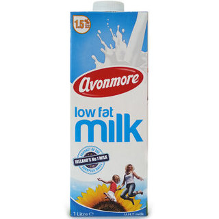 有券的上：avonmore 低脂牛奶 1L*6盒 整箱装