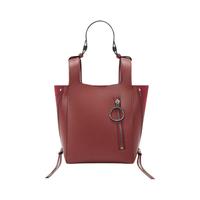 CHARLES & KEITH 女士手提托特包 CK2-30671016 葡萄酒红色 M