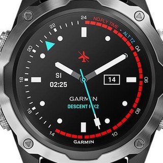 GARMIN 佳明 Descent Mk2 运动手表 黑银 35.56mm