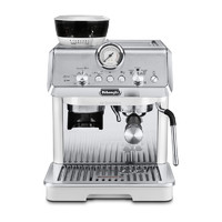 De'Longhi 德龙 Delonghi）咖啡机 半自动咖啡机 意式家用 泵压萃取 一体式感应研磨 手动奶泡