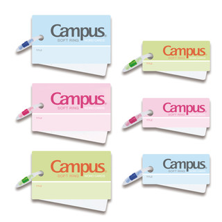 KOKUYO 国誉 Campus系列 WSG-TGS01P 软线圏单词卡片 中号 粉色 单个装