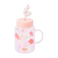  咖世家咖啡 COSTA 泡泡兔 玻璃梅森杯 600ml