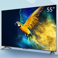 TCL 55V6E 55寸 4K智能声控金属全面屏平板电视阿里官方自营