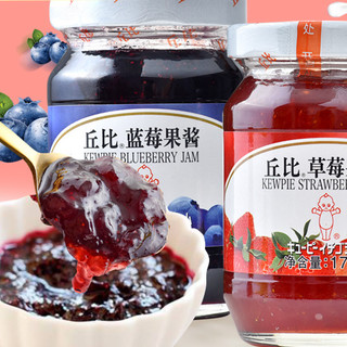 kewpie 丘比 果酱组合装 2口味 170g*2瓶（草莓果酱+蓝莓果酱）