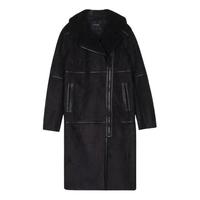 Mind Bridge 女士中长款大衣 MSLT725CBK044 黑色 S