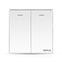OPPLE 欧普照明 K05系列 开关面板 二开单控