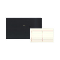 Mark's isshoni系列 R1715 桌面笔记本 薄本款 13寸 清单本 黑色封面 单本装