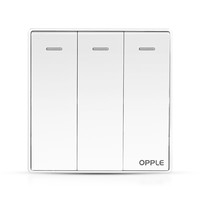 OPPLE 欧普照明 K05系列 开关面板 三开单控
