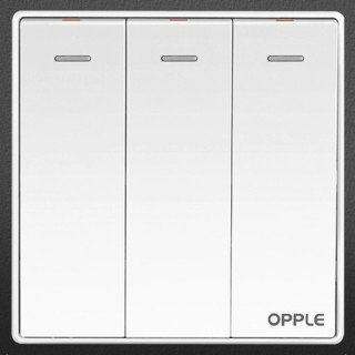 OPPLE 欧普照明 K05系列 开关面板 三开单控
