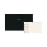 Mark's isshoni系列 R1731 桌面笔记本 厚本款 13寸 日计划本 黑色封面 单本装
