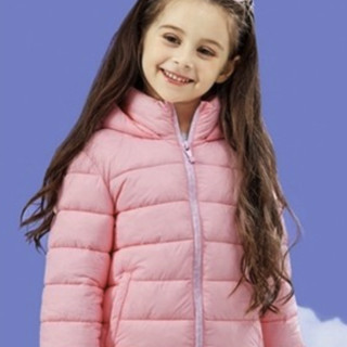 Baleno 班尼路 82937919 女童印花棉衣 粉色 120cm