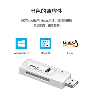 kawau 川宇 USB标准CF卡专用读卡器 支持单反相机/工业级别数控CF存储卡C201