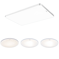 Panasonic 松下 明畔系列 客厅吸顶灯+圆卧灯*3 银色 客厅米家款