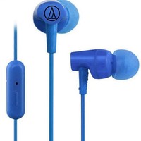 audio-technica 铁三角 ATH-CLR100IS 入耳式动圈有线耳机 蓝色 3.5mm