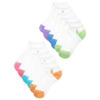 RALPH LAUREN 6-Pack Flat Knit Low-Cut Socks, Little Girls & Big Girls