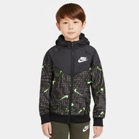 NIKE 耐克 Kids' Nike Sportswear Allover Print Swoosh Windbreaker Jacket