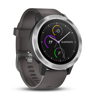 GARMIN 佳明 VIVOACTIVE 3 TRAINER 运动手表 010-01769-64 黑灰色 43.4mm