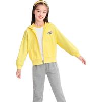 balabala 巴拉巴拉 208122104011-30312 女童长袖运动套装 柠檬黄 160cm