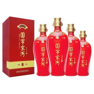 商品宋河粮液国字六号50vol浓香型白酒500ml4瓶整箱装