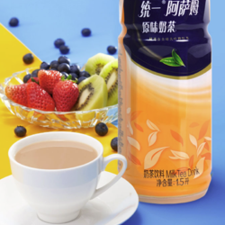 Uni-President 统一 阿萨姆原味奶茶1.5L*4大瓶茶饮料饮品年货家庭畅饮装