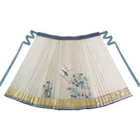 钟灵记 -竹枝词:圆领半袖对襟衫纱立领仿苏绣片式马面裙2021女秋