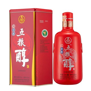 五粮醇 42度红淡雅浓香白酒500ml*6瓶 铁盒 整箱口粮酒 每两瓶赠送一个礼品袋