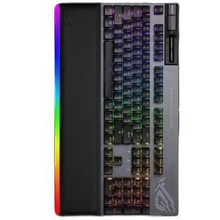 ROG 玩家国度 耀光 2 幻 104键 有线机械键盘 黑色 NX山楂红轴 RGB