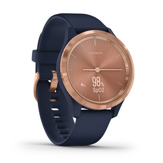 GARMIN 佳明 Move 3S 运动手表 010-02238-63 玫瑰粉/海军蓝 39mm 运动版