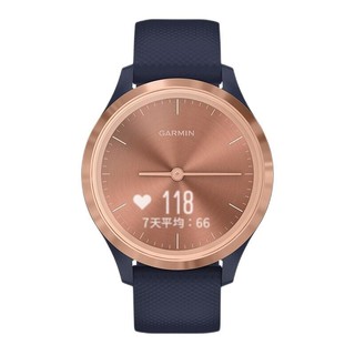 GARMIN 佳明 Move 3S 运动手表 010-02238-63 玫瑰粉/海军蓝 39mm 运动版