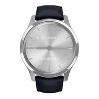GARMIN 佳明 Move Luxe 运动手表 010-02241-60 银色/海军蓝 42mm 轻奢版
