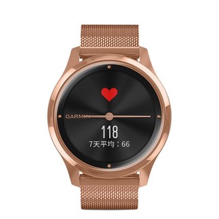 GARMIN 佳明 Move Luxe 运动手表 010-02241-64 黑色/玫瑰金 42mm 轻奢版