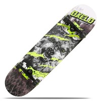 DECATHLON 迪卡侬 儿童轮滑滑板适用于8-12岁儿童Mid 500 Wolf 狂野绿 2121808