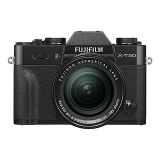 FUJIFILM 富士 X-T30 APS-C画幅 微单相机 黑色 XF 18-55 F2.8 R LM OIS 变焦镜头+XF 60mm F2.4 R Macro 定焦镜头双头套机
