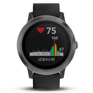 GARMIN 佳明 Vivoactive 3 智能运动手表 010-01769-61 黑色 43.2mm PVD版