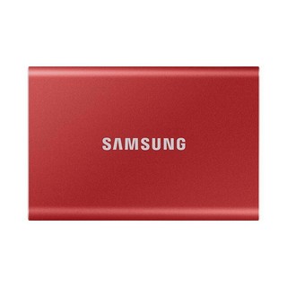 SAMSUNG 三星 T7 USB 3.2 Gen 2 移动固态硬盘 Type-C 500GB 火星红